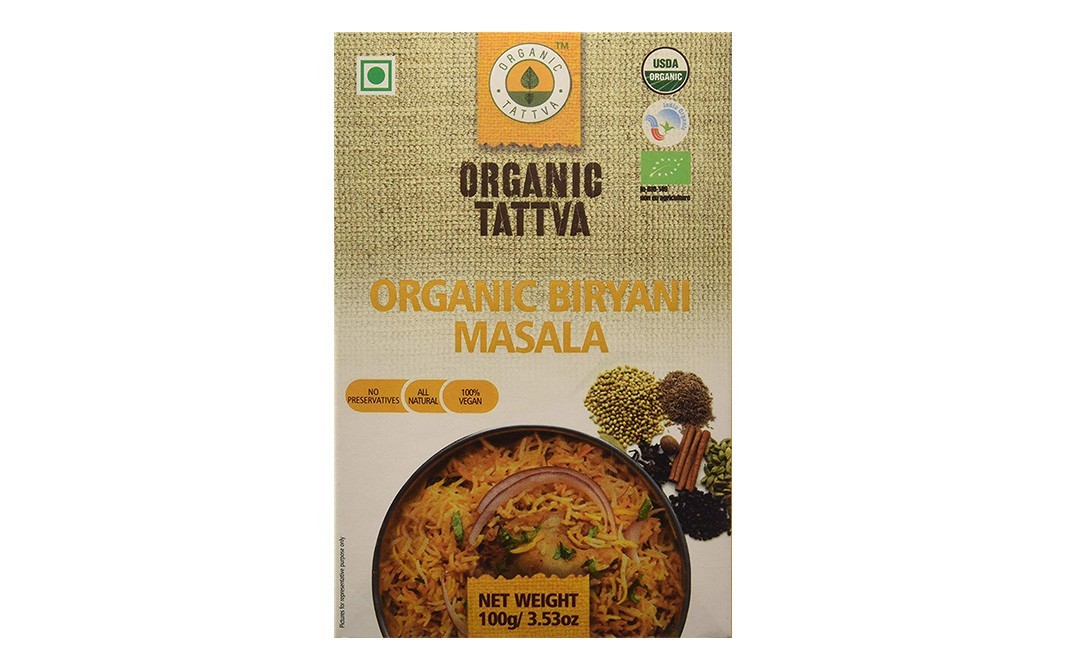 Organic Tattva Organic Biryani Masala    Box  100 grams